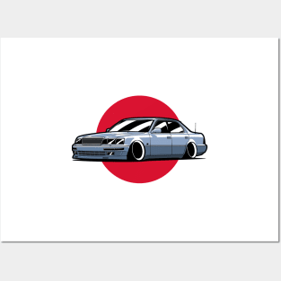 Blue LS400 JDM Posters and Art